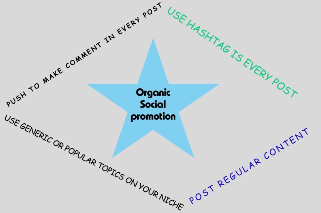 Organic Social promotion and marketing service